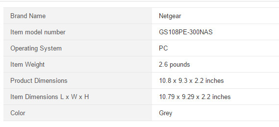 Netgear GS108PE-300AJS 8 Port Switch POE 2